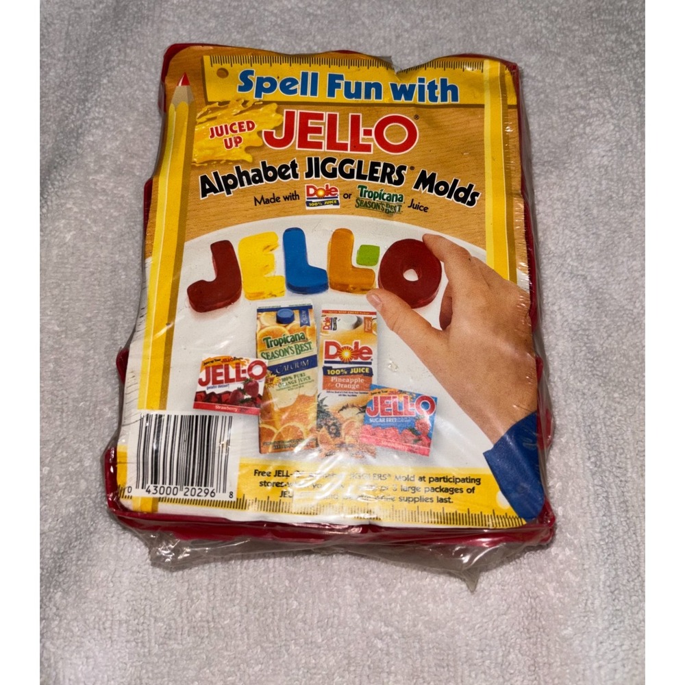 Vintage Sealed JELL-O Alphabet Jigglers Molds Promo Spell Fun With Jello NOS